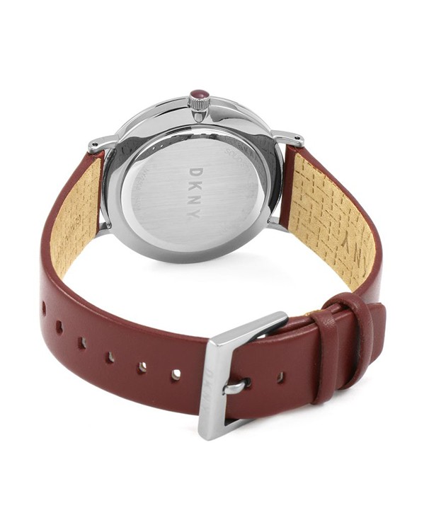 Dkny Minetta White Dial & Brown Leather Strap Women Watch NY2508