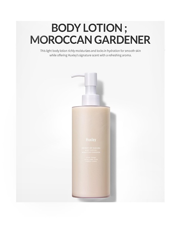 BODY LOTION; MOROCCAN GARDENER 300ML