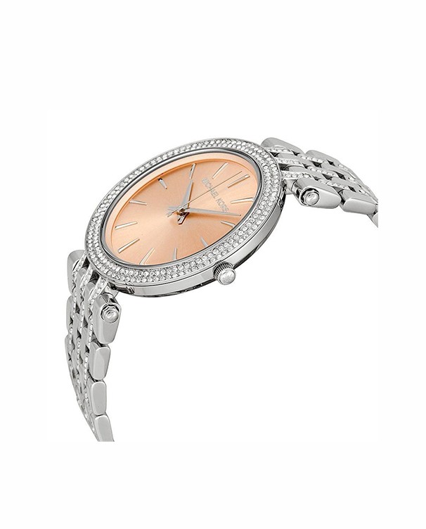 Michael Kors Women Darci Silver Glitz Bracelet Watch MK3218