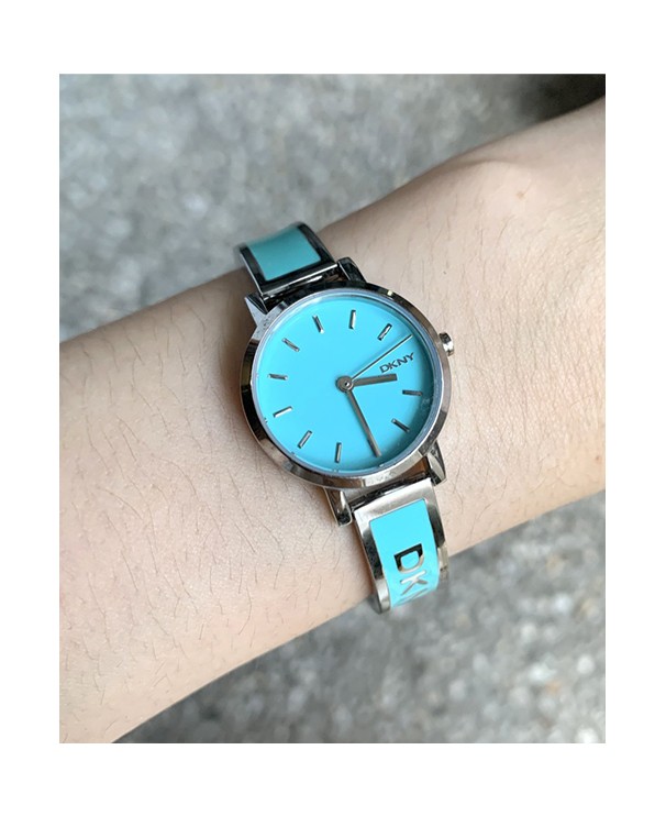 Dkny Soho Teal Dial With Stainless Steel Bracelet Women's Watch NY2361