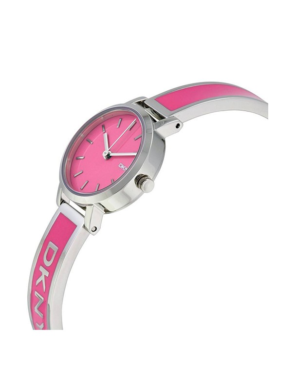 DKNY Soho Pink Dial With Stainless Steel Bracelet Women's Watch NY2360