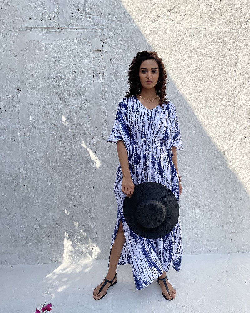 MALIA - Tie Dye Kaftan Maxi