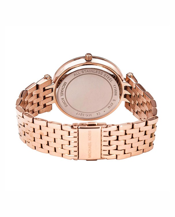 Michael Kors Women Darci Rose Gold Glitz Bracelet Watch MK3217