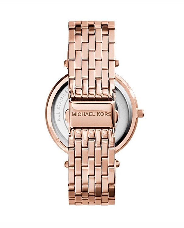 Michael Kors Women Darci Rose Gold Glitz Bracelet Watch MK3217