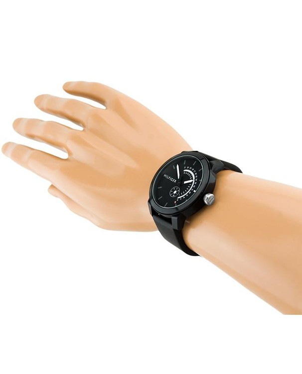 Tommy Hilfiger Denim Black Dial Men's Watch