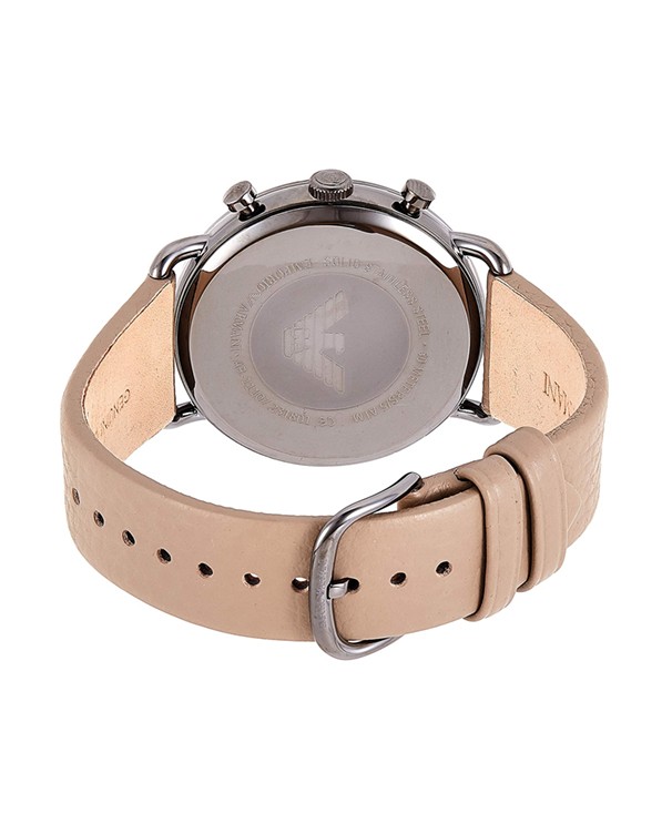 Emporio Armani Aviator Chronograph Beige Dial Men's Watch Model AR11107