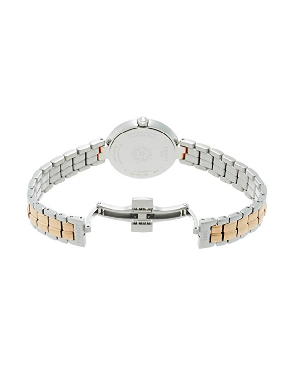 Tissot Women Flamingo Mother of Pearl Dial Rose Gold Plated Watch T0942102211100
