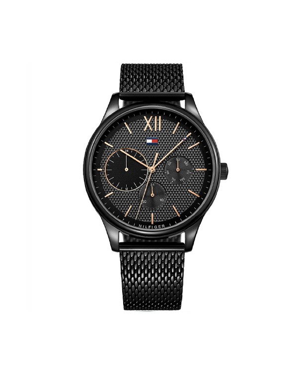 Tommy Hilfiger Damon Black Dial And Black Stainless Steel