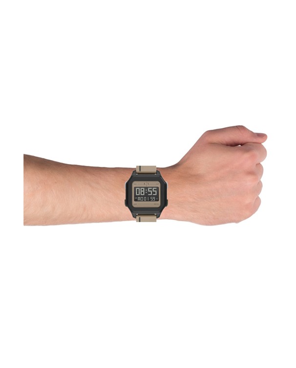 Armani Exchange Shell Multi function with Silicone Strap Men's Watch Model AX2954