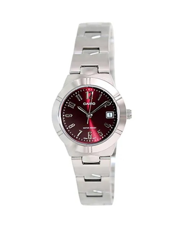 CASIO STANDARD Red Dial Women's Watch LTP-1241D-4A2 | Arktastic