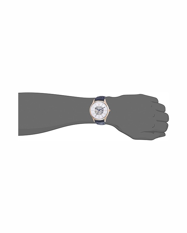 Emporio Armani Meccanico Dress with Blue Leather Strap