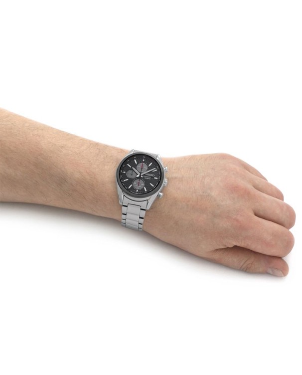 Seiko Solar Chronograph with Black Dial Men's Watch SSC803P1