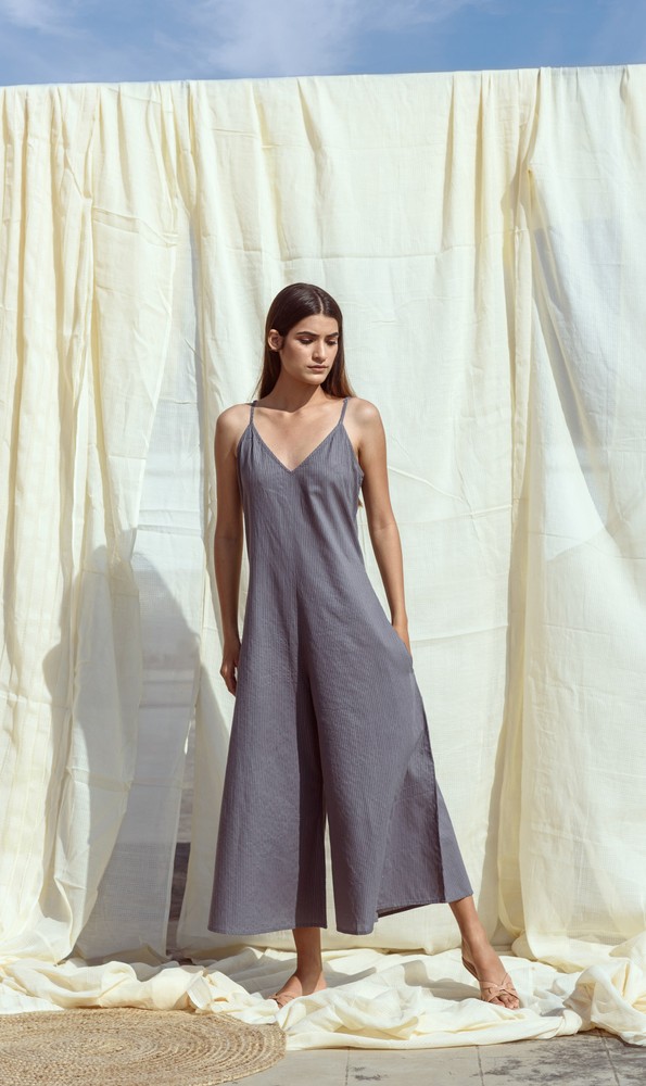 KAPRAAHA ASH GREY JUMPSUIT