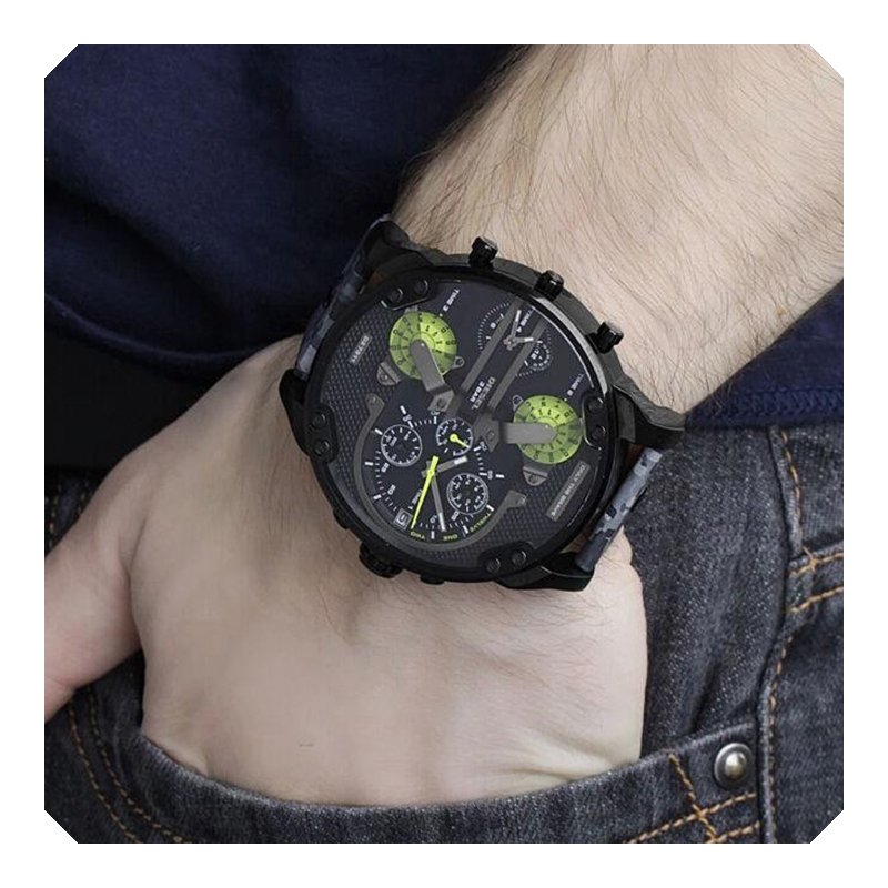 Diesel Men Mr. Daddy 2.0 Black Camo Watch DZ7311 Arktastic