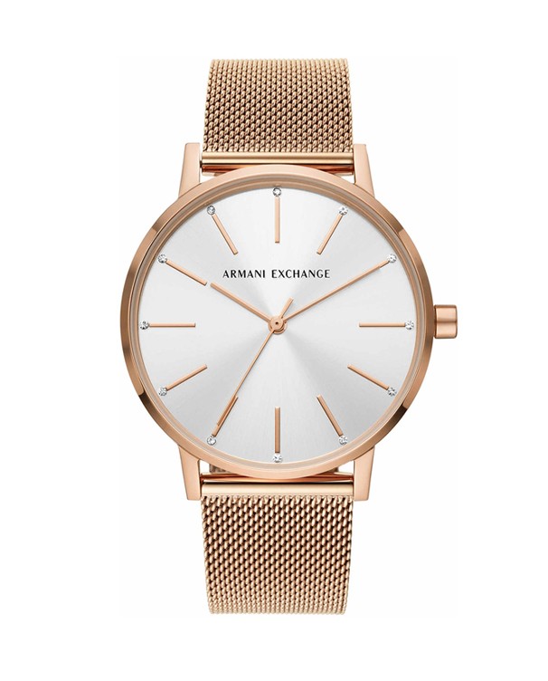 Armani exchange lola gold watch new arrivals