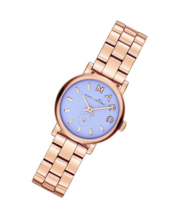 Marc By Marc Jacobs Mini Baker Blue Dial Gold-Tone Women's Watch MBM3285