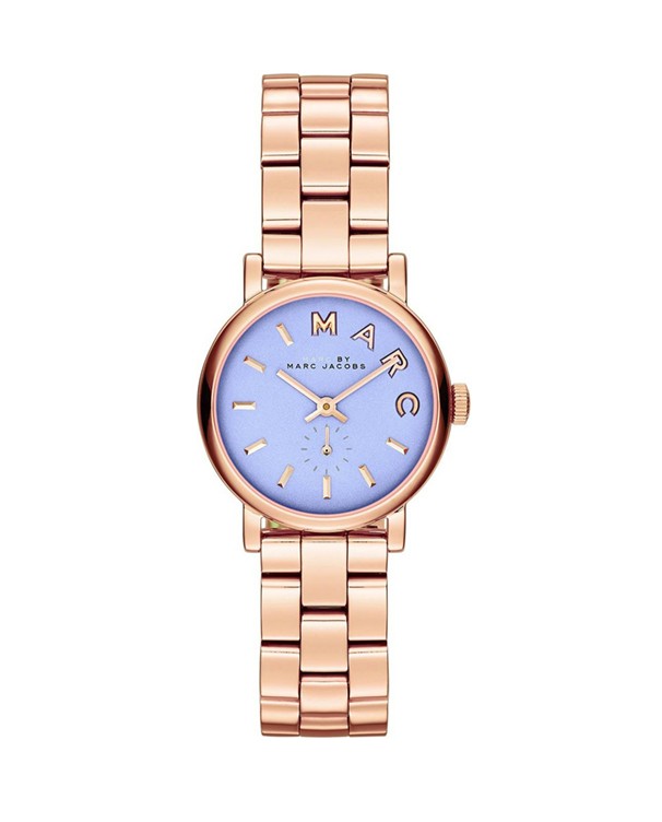 Marc By Marc Jacobs Mini Baker Blue Dial Gold-Tone Women's Watch MBM3285