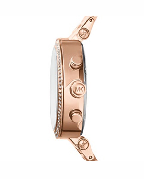 Michael Kors Women Parker Rose Gold-Tone Chronograph Watch MK6412