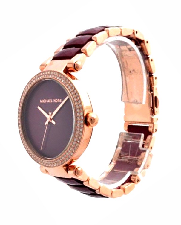 Michael Kors Women Parker Rose Gold-Tone Chronograph Watch MK6412