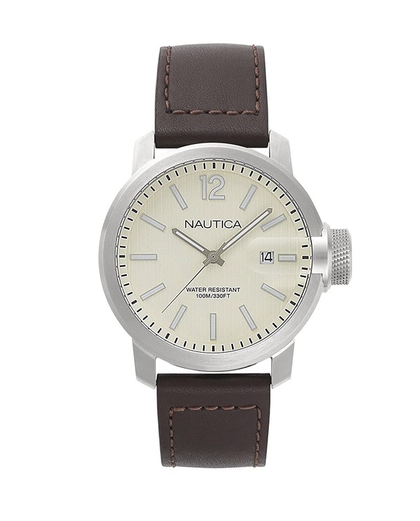NAUTICA SYDNEY with Brown Strap Men's Watch