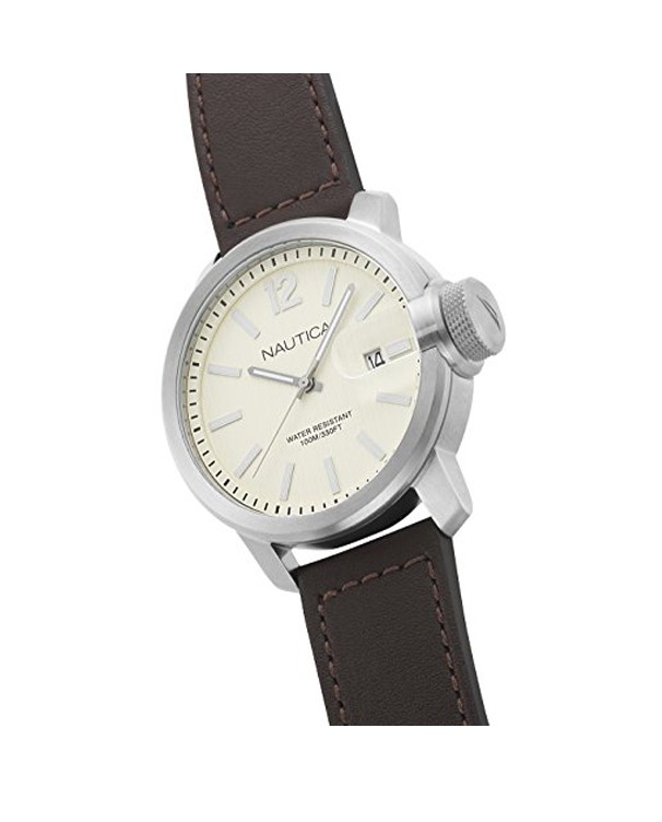 NAUTICA SYDNEY with Brown Strap Men's Watch
