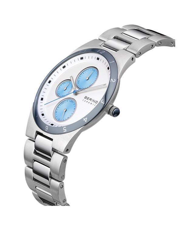 Bering Ceramic with Chorograph White Dial Men's Watch