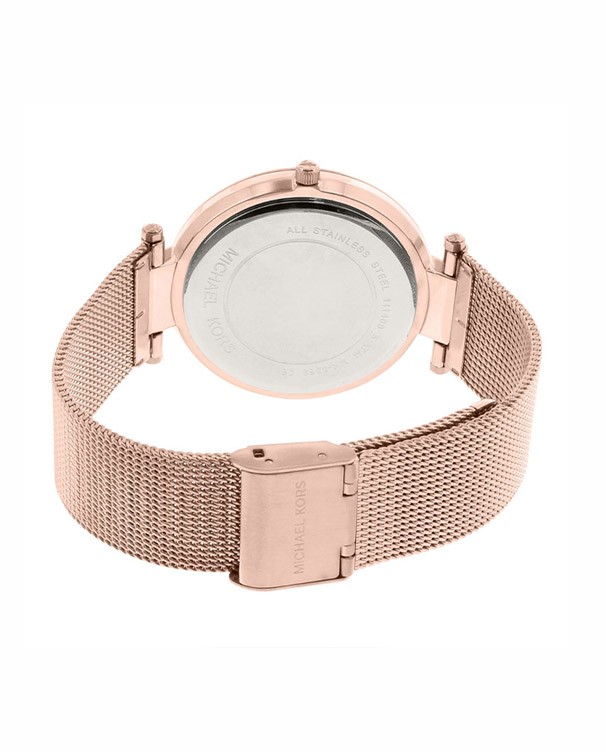 MICHAEL KORS Women Darci Rose Gold Mesh Watch MK3369