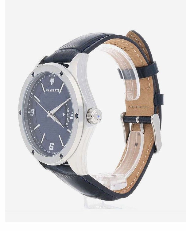 Maserati Circuito with Blue Leather Strap Men's Watch