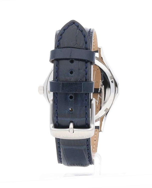 Maserati Circuito with Blue Leather Strap Men's Watch