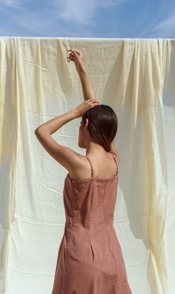 KAPRAAHA ROSEATE MAXI DRESS