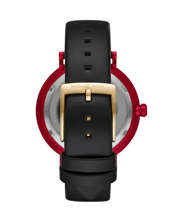 Michael Kors Addyson Black Leather Strap Women's Watch Mk2933