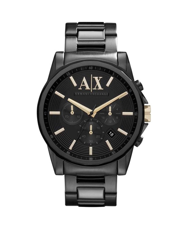 Armani Exchange Dress with Black Dial Men's Watch