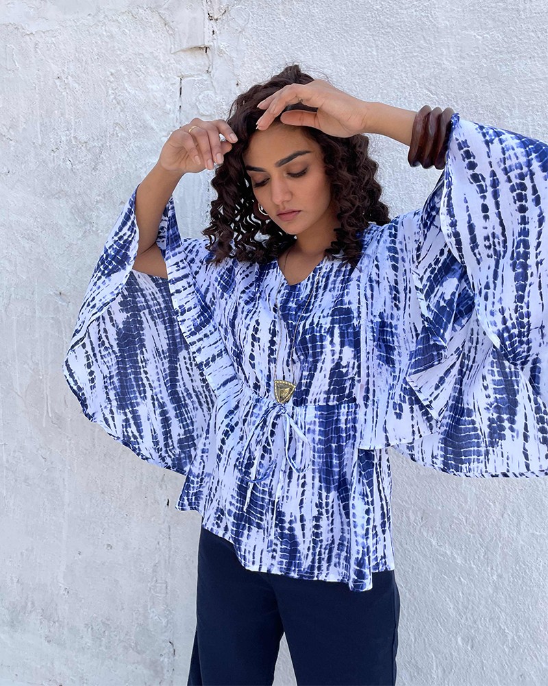ISLA - Drawstring Kaftan Top