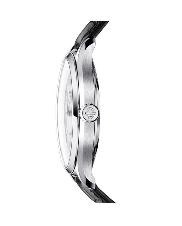 Baume & Mercier Clifton With White Dial & Black Leather