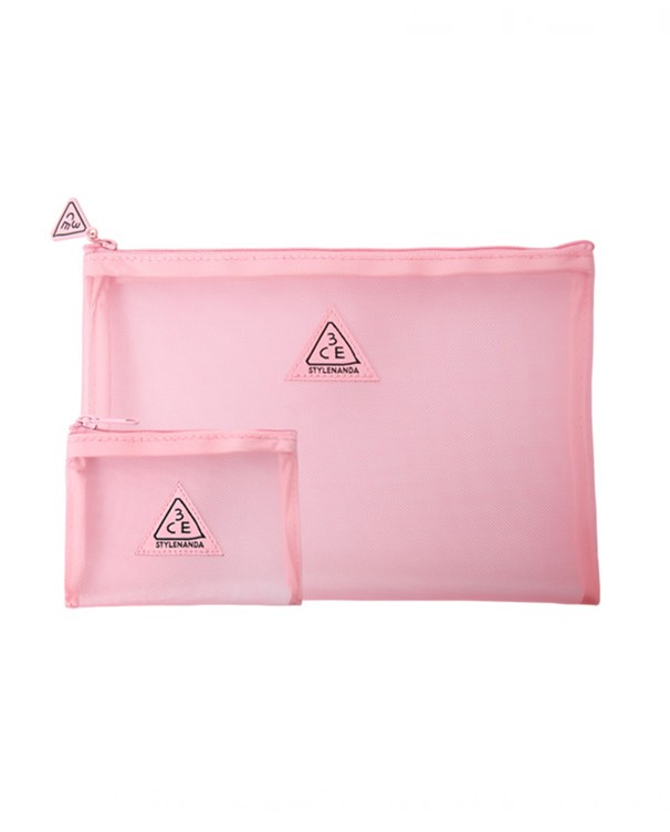PINK RUMOUR MESH POUCH