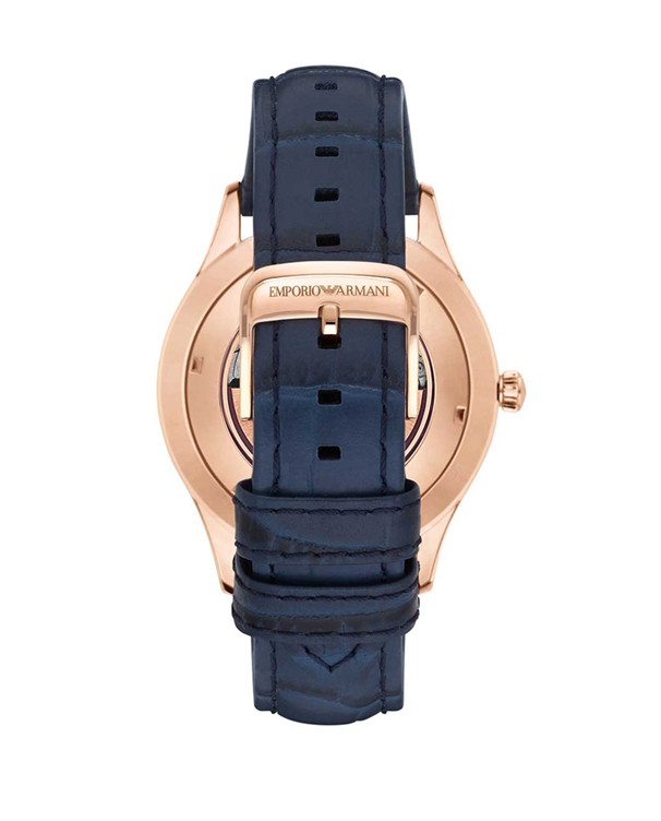 Emporio Armani Meccanico Dress with Blue Leather Strap