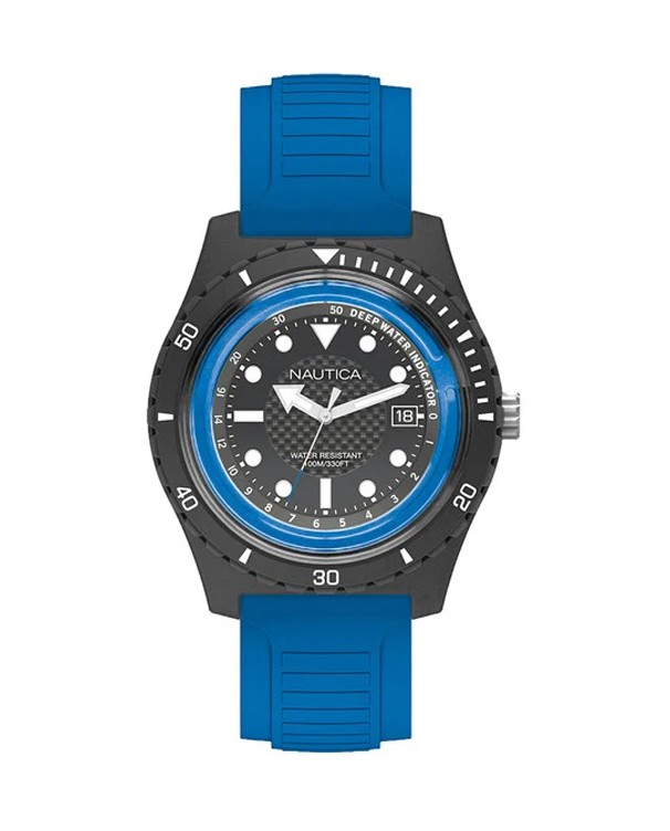 Nautica Blue Rubber Strap Men Watch Model Napibz002 Arktastic