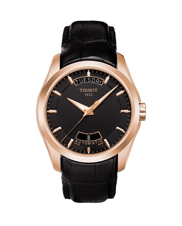 Tissot Couturier Automatic Black Dial Men's Watch T0354073605100