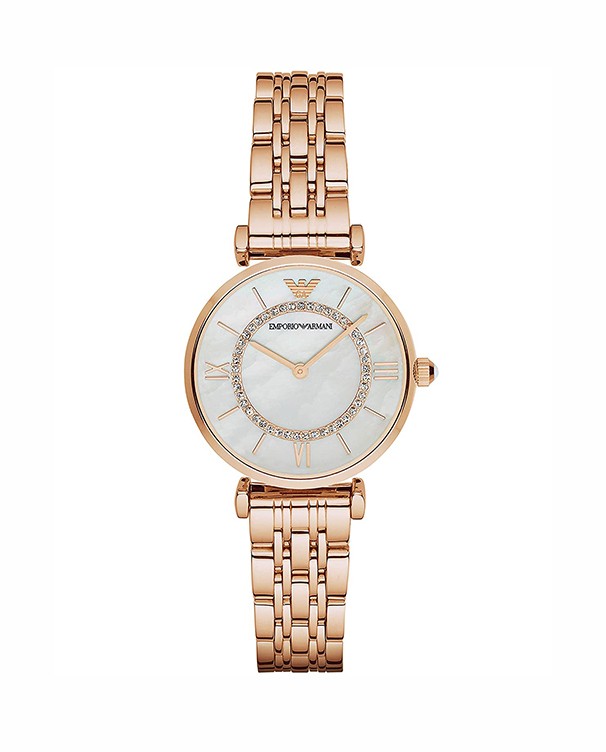 Emporio Armani Gianni T-Bar Mother of Pearl dial Women's Watch model AR1909