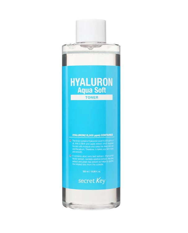 Secret key HYALURON Aqua Soft TONER 500ml | Arktastic