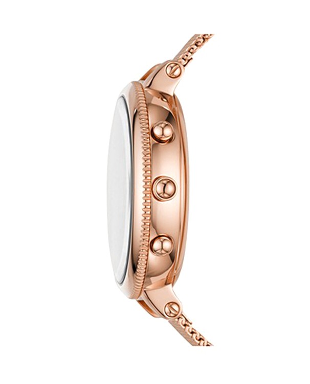 Fossil Q HR Monroe Rose Gold-Tone Stainless Steel Watch
