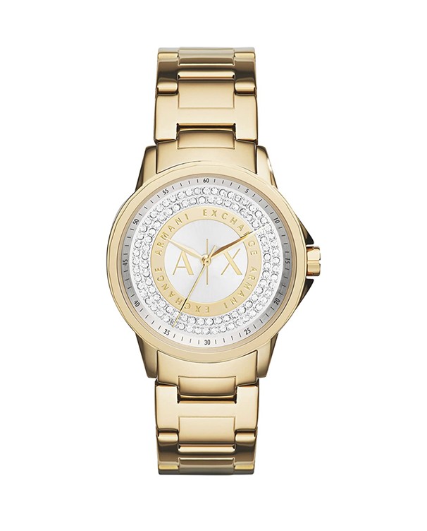 Armani Exchange Lady Banks with Gold Stainless Steel Bracelet Women's Watch