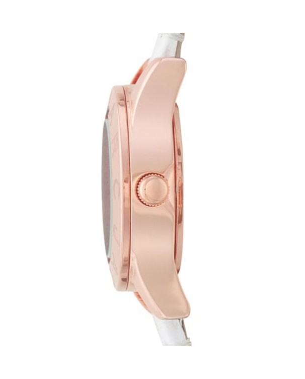 Marc By Marc Jacobs Blade Mini Rose Gold While Leather Watch MBM1207