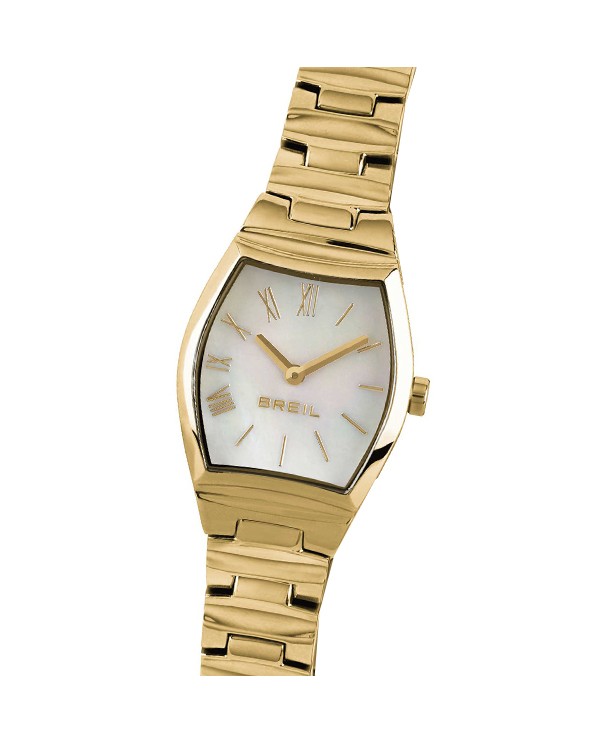 Breil Barrel Whit Dial Golden Bracelet Women's Watch