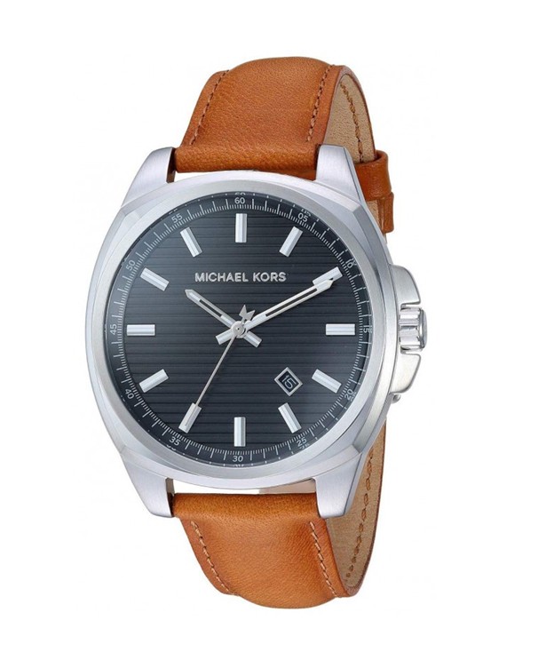 MICHAEL KORS BRYSON with Brown Leather Strap Men's Watch