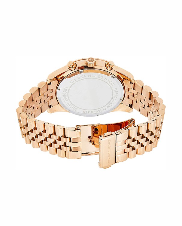 Michael Kors Lexington with Rose Gold Dial Women's Watch