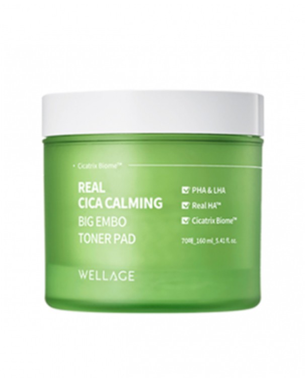 Real Cica Calming Big Embo Toner Pad (70pads/ea)