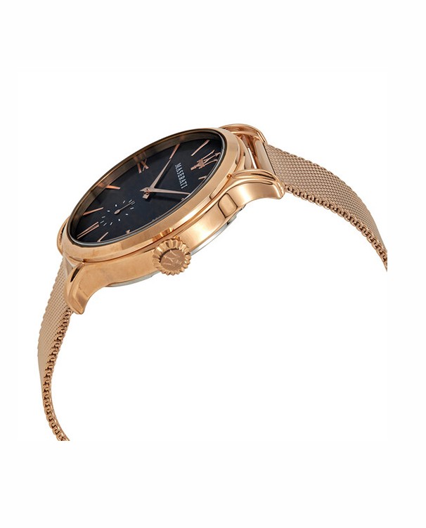 Maserati Epoca with Black Dial & Gold Mesh Strap Men's Watch