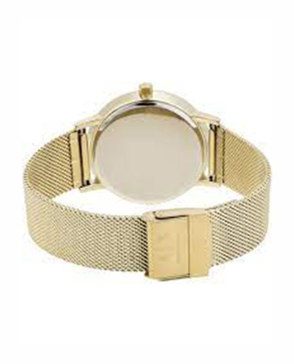 Armani Exchange Lola with Gold Stainless Steel Mesh Bracelet Women's Watch