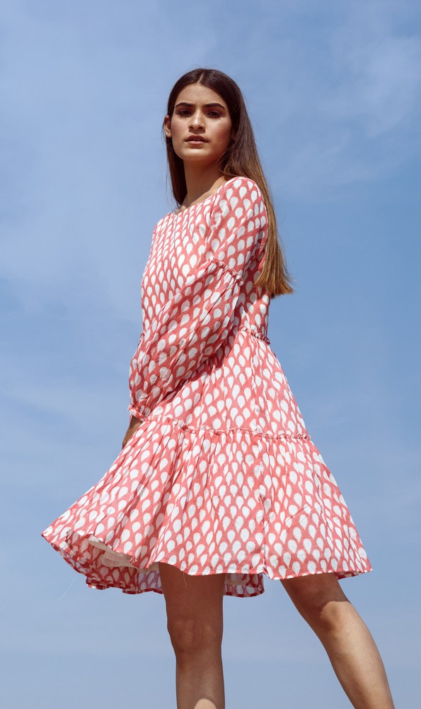 KAPRAAHA LITTLE RED TEARDROP DRESS